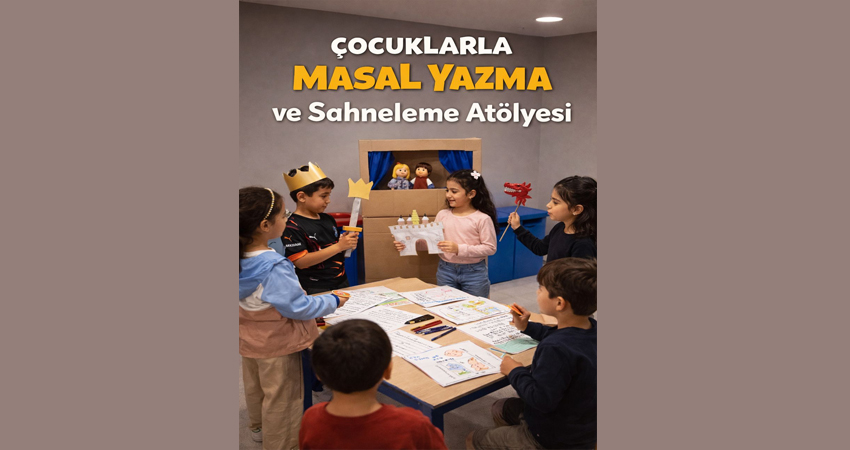 ÇOCUKLARLA MASAL YAZMA VE SAHNELEME ATÖLYESİ etkinliği fotoğrafı
